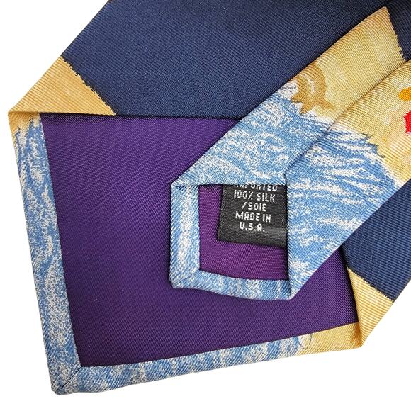 Save The Children "That's What Friends Are For" by Mary Age 9 100% Silk Tie - Picture 5 of 6